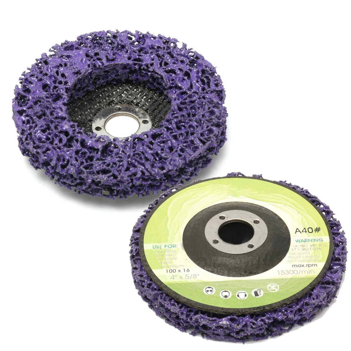 5pcs Poly Strip Disc Wheel Wood Metal Paint Rust Removal Clean Grinding Abrasive Wheels 100*16mm For Angle Grinder Mayitr