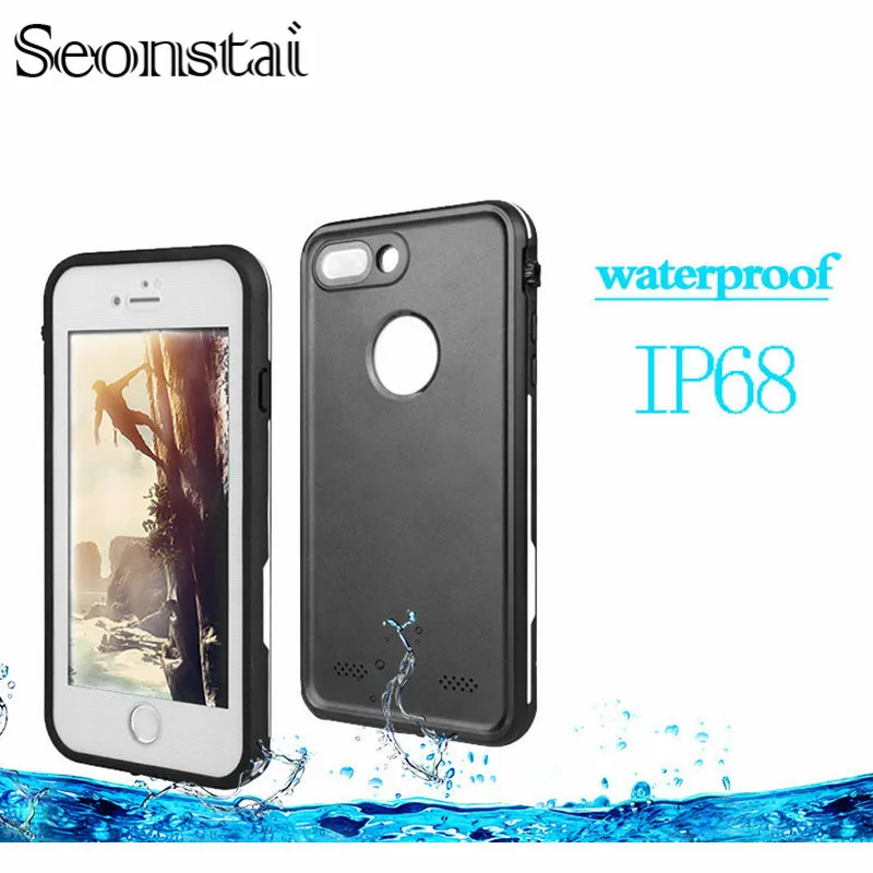 

Waterproof Case for iPhone7 IP68 Water Proof Cover Diving 360 Degree Protection Ultra Slim Thin life Coque for iPhone 7P 8P Capa