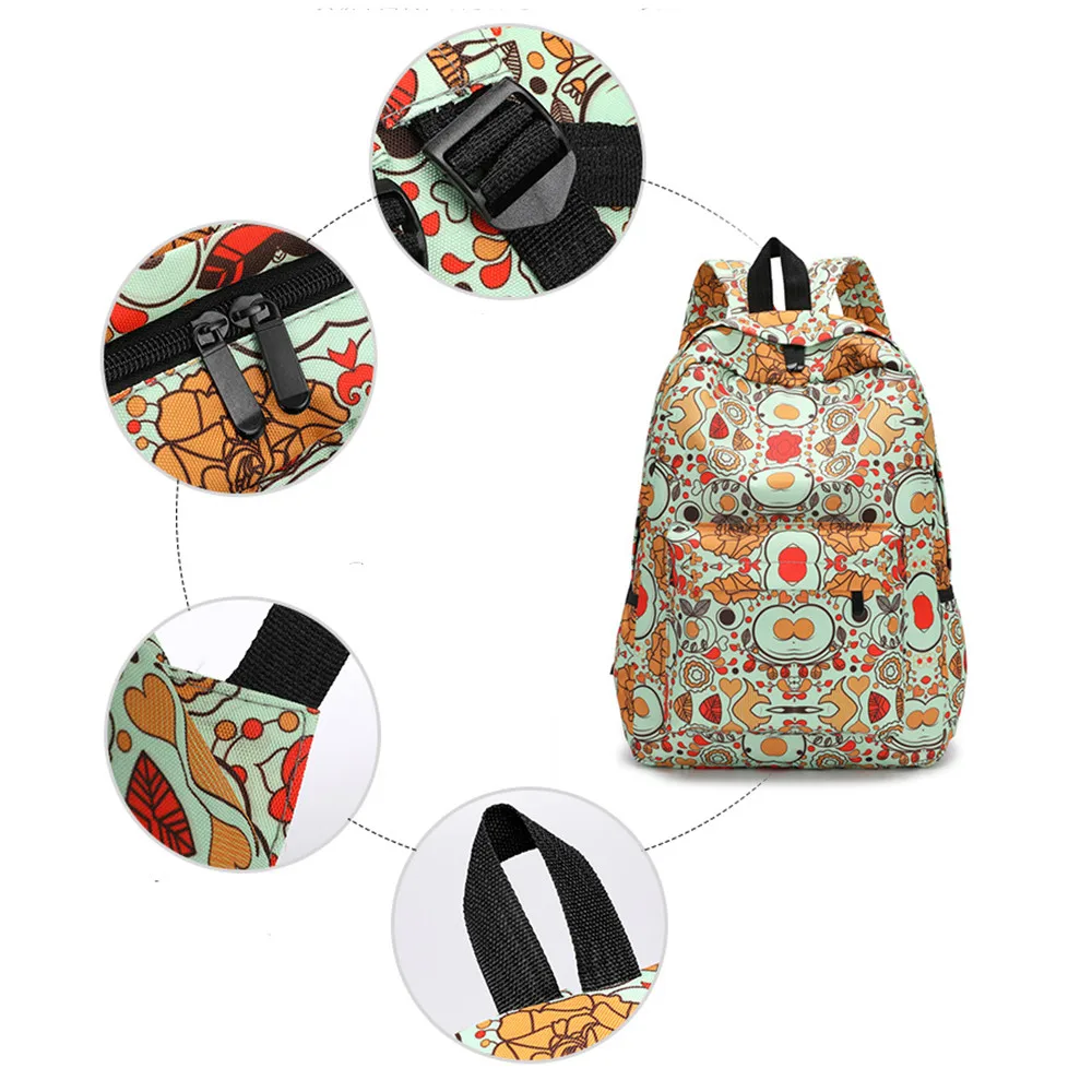 Mochilas de estilo fresco para mujer, mochilas con estampado Floral, mochilas de viaje para mujer, mochila femenina, masculina # Zer Mochilas de estilo fresco para mujer, mochilas con estampado Floral, mochilas de viaje para mujer, mochila femenina, masculina # Zer