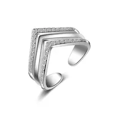 2017 nueva llegada de la alta calidad de cristal brillante 925 señoras de plata ‘anillos envío de la gota al por mayor del regalo de cumpleaños regalo