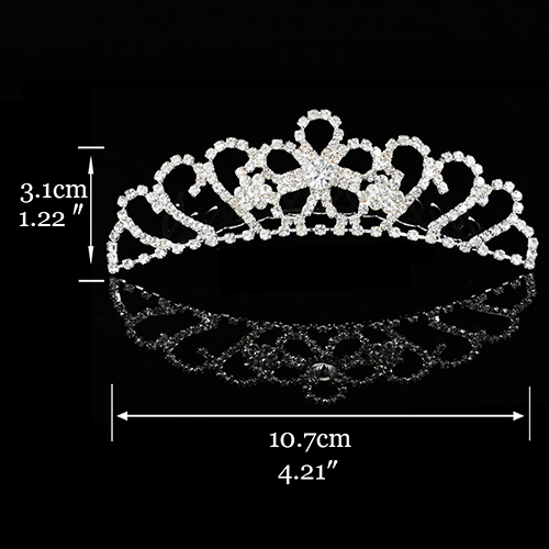 Crown for Girls Show Bridal Crown Tiara Diadem Crystal Floral Wedding Bridal Hair Accessories Head Jewelry