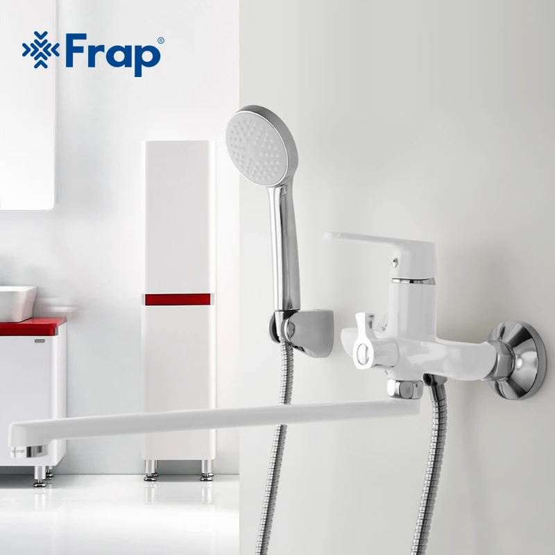 Billige Frap 1 set 350mm Outlet rohr Bad dusche wasserhahn Messing körper oberfläche Spray malerei Grün dusche kopf F2231 F2232 f2233
