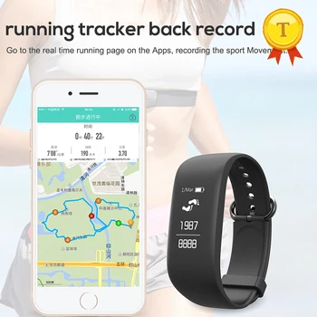 

hot selling motion trajectory Smart Band Smartband Heart Rate Monitor Wristband Fitness Bracelet with call notification message