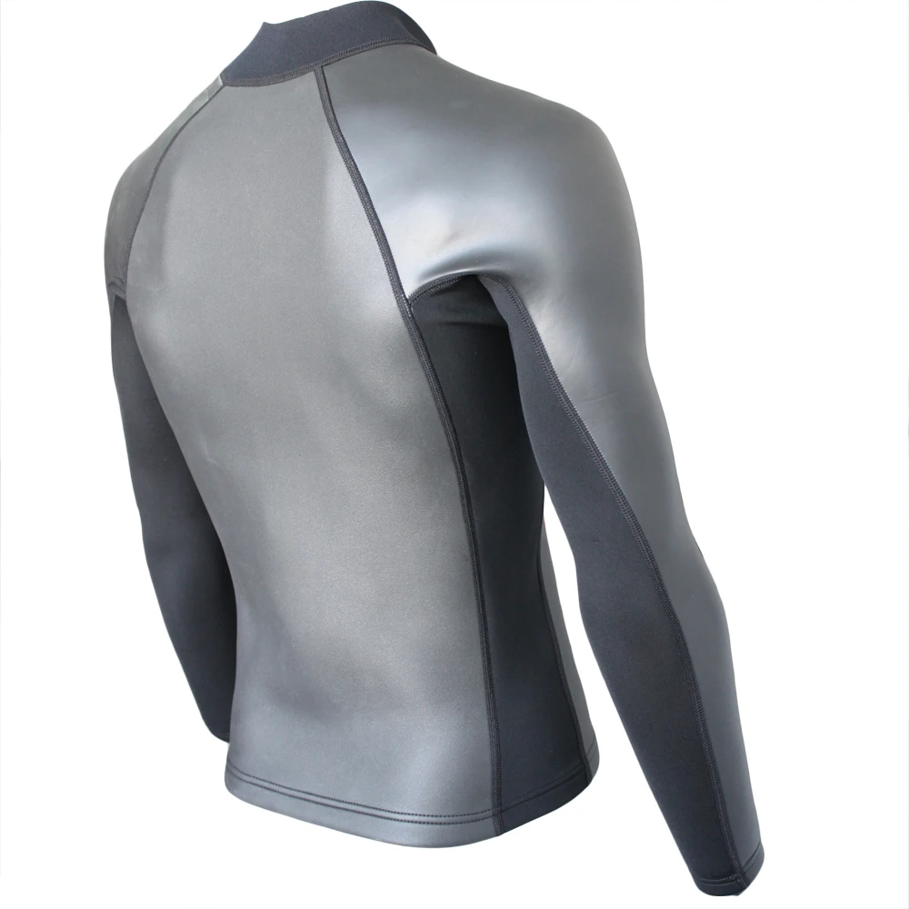 2mm neoprene long sleeves super stretch surfing wetsuit jacket for men (6)