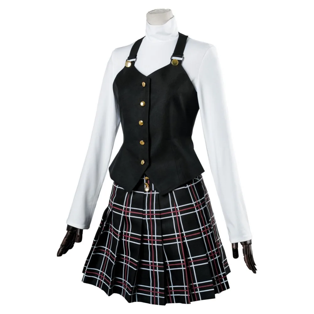 Костюм для косплея Makoto Niijima Persona 5 школьная форма костюм на Хэллоуин карнавальные