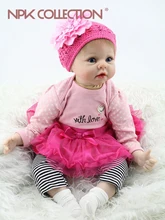 NPKCOLLECTION hot sale lifelike silicone reborn babies doll wholesale bebe dolls Christmas gift for girl baby