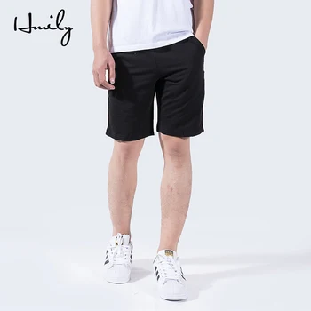 

HMILY 100% cotton men shorts sport casual male summer trouser loose plus size 3xl 4xl 5xl