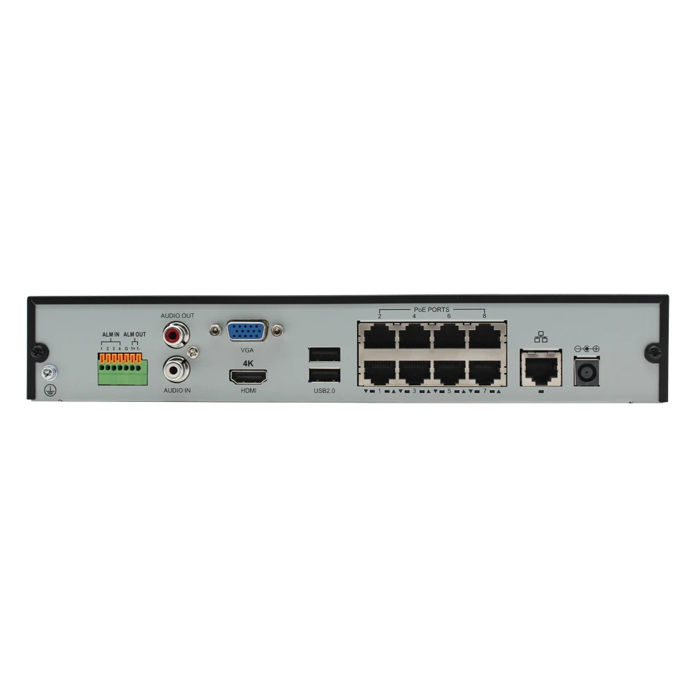 Anpviz 4K разрешение 8CH POE NVR NVR3008 8P 8 канальный сетевой видеорегистратор H.265 порты 1 HDMI