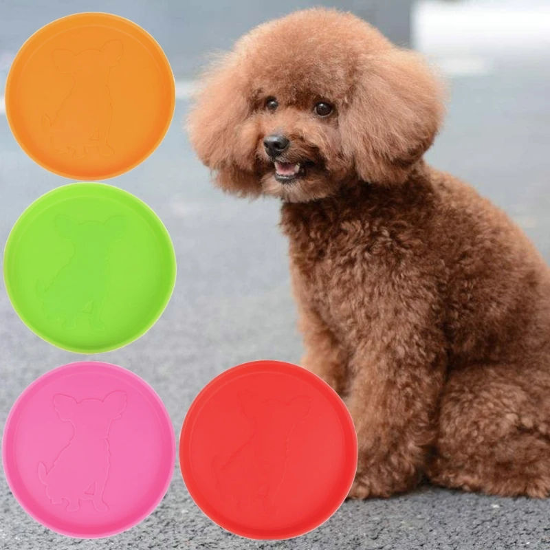 الحيوانات الأليفة في الهواء الطلق التدريب المطاط تحلق أقراص الكلب لعبة تفاعلية الأسنان مقاومة