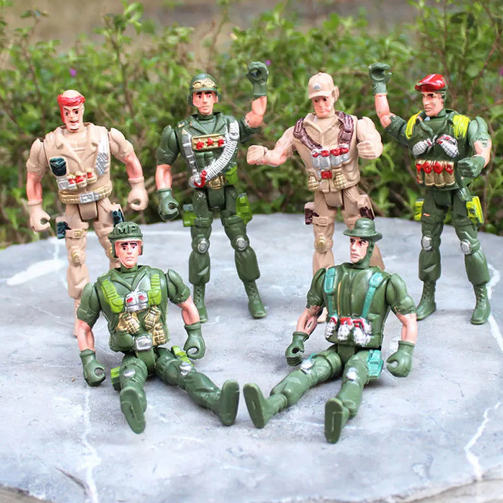 

Soldier Model War Model Soldier Toy Plastic Color Random WWII Aircraft Combat Movable Kids Toy Army Toy Hobby&Game