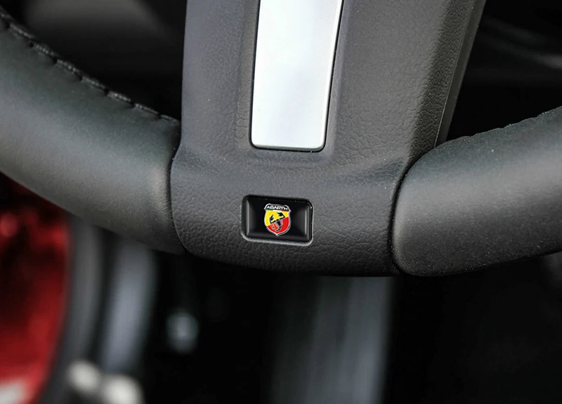 50 шт. 3D эпоксидный Скорпион ABARTH стикер для украшения автомобиля наклейка fiat punto
