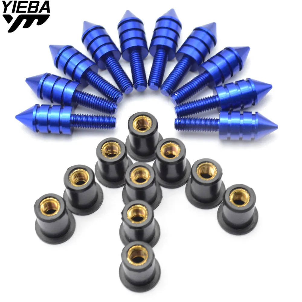 10pcs Motorcycle Windscreen Bolt Screw for YAMAHA XJR400 XJR1200 XJR1300 XJ600 XJ6 MT07 MT09 z750 z800 z1000 NINJA 250 300 ER6F