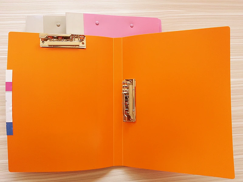 Wen Ni Folder Office Stationery A4 Folder ,thickened Double Strong Clip