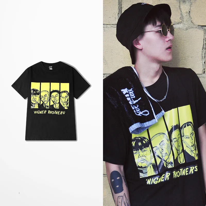 Original Tide Brand Summer Men T Shirt Hip Hop Fashion Design Higher Brothers Cartoon Four People Print Tee Shirt Homme As Size
Original Tide Brand Summer Men T Shirt Hip Hop Fashion Design Higher Brothers Cartoon Four People Print Tee Shirt Homme As Size