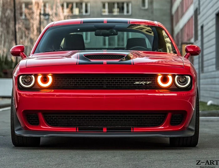Передний бампер Z ART PP для Dodge Challenger 2018 2019 передний hellcat challenger SRT Look PP|Амортизаторы| |