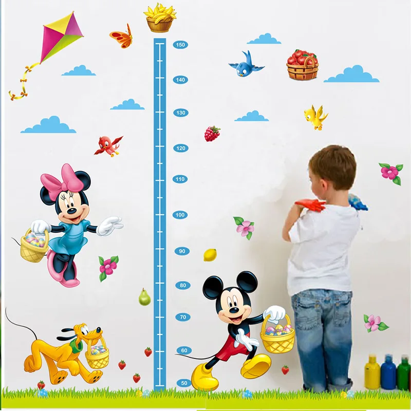

20pcs/Pack MICKEY MINNIE MOUSE NURSERY HEIGHT CHART Wall Sticker KIDS BOYS GIRLS