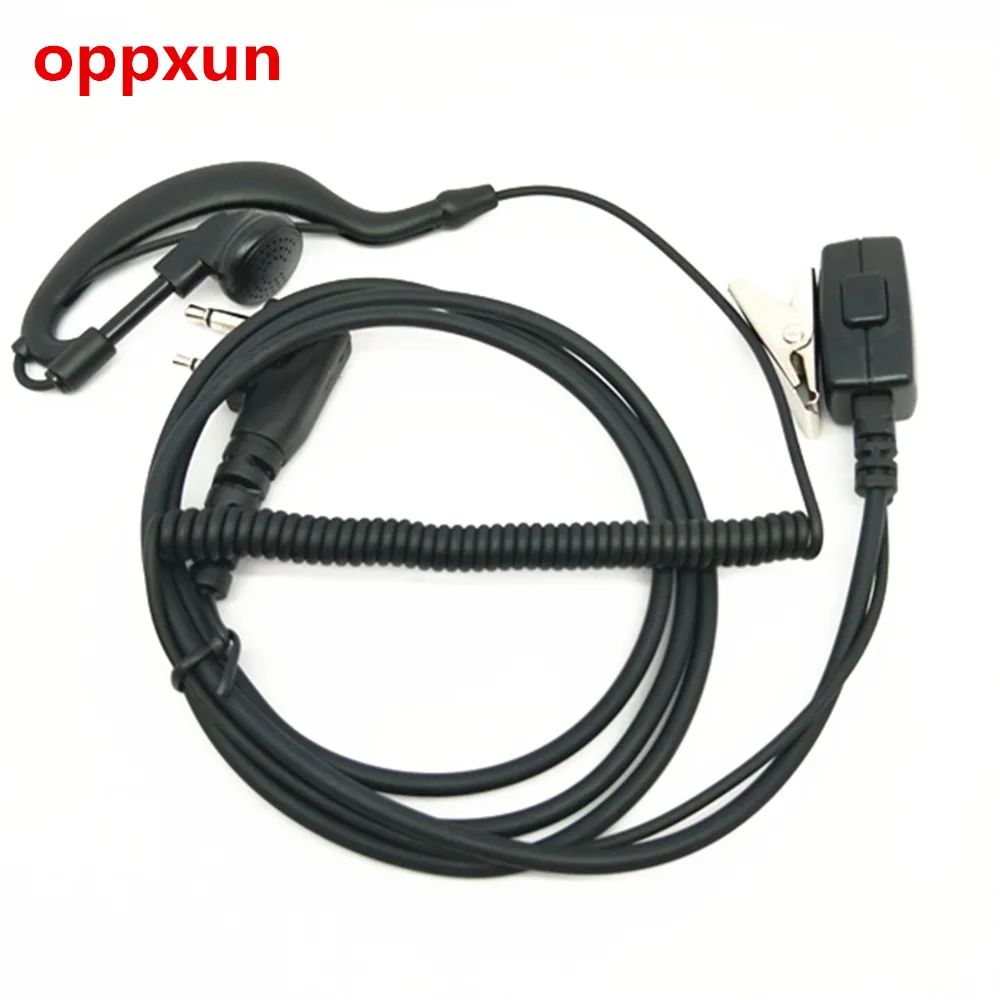 

OPPXUN Selling Curved headset for ICOM V8 V82 V85 V80E M33 F21 two way radio
