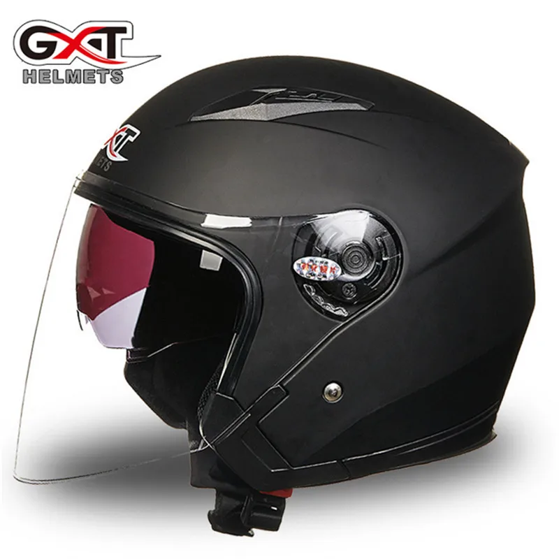 GXT, 512, для взрослых, половина лица, мотоциклетный шлем с двумя линзами, четыре сезона, высокая безопасность, мотоциклетный гоночный, DOT, для мотокросса, ветрозащитный шлем