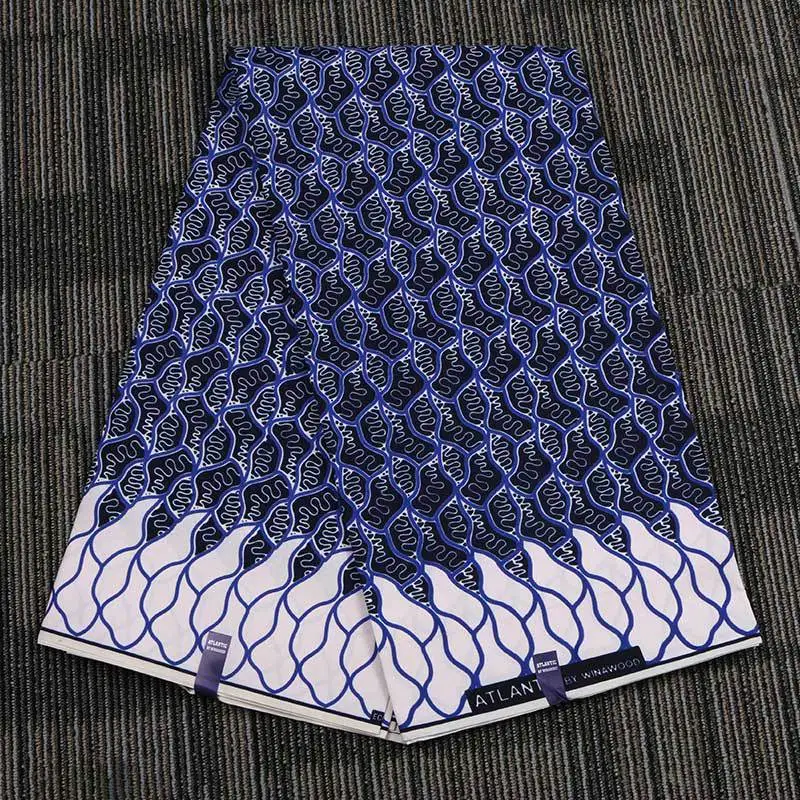 Модный узор африканская национальная одежда ткань Батик-окрашенная полностью полиэстер набивная ткань Прямая с фабрики