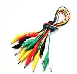 

10set 10pcs Electrical DIY Test Leads Alligator Double-ended Crocodile Clips Roach Clip Test Jumper Wire