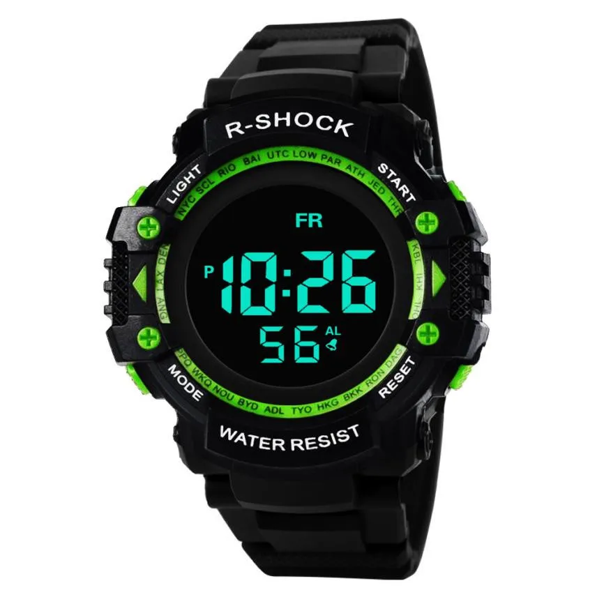 

2019 Sport Luxury Men Analog Digital Military Army Sport LED Life Waterproof Wrist Watch erkek saatleri