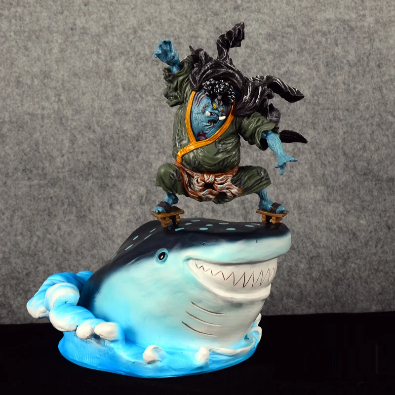 

30cm Anime One Piece GK Resin Figures Jinbe Tatue Action Figure Collection Model Toys for Doll Christmas Gift