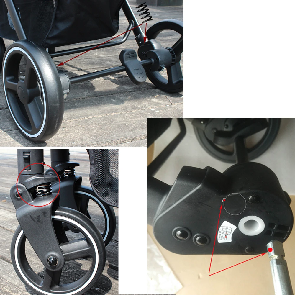 Baby Stroller Portable High Position Pram Spacious Buggy Strollers For Baby European Standard Pushc