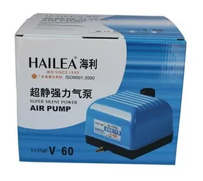 HAILEA HAP-60 HAP-80 HAP-100 HAP-120, V-10 V-20 V-30 V-60, ACO-9720 ACO-9730 мини воздушный компрессор, компрессор для аквариумов для рыб, бесшумный мощность - Цвет: Hailea V-60