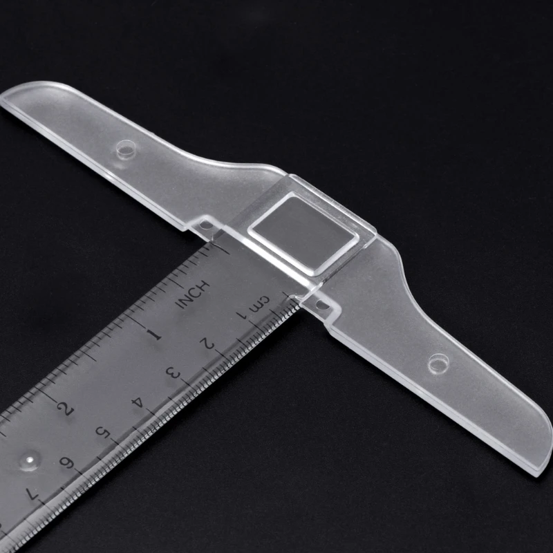 En plastique 30cm//12/" T-Square Metric Ruler cm//pouces échelle Double Face Outil de mesure
