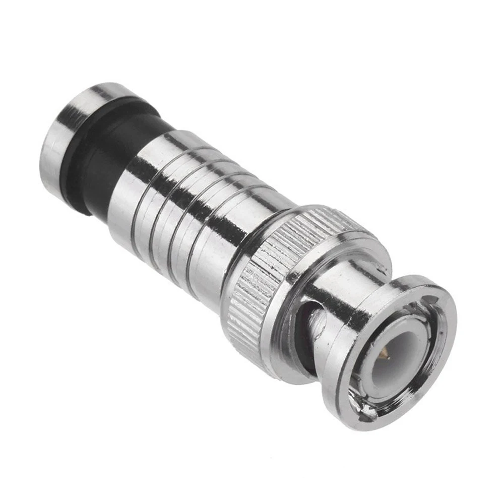 

Brand New 10 pcs BNC Compression Connector for Coax RG59 Cable CCTV Cameras