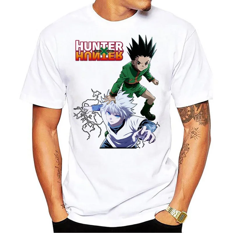 Мужская и женская дизайнерская футболка Hunter X Hunter, Карнавальная футболка GON FREECSS, новинка, аниме Kurapika, модная футболка Killua Zoldyck, футболки