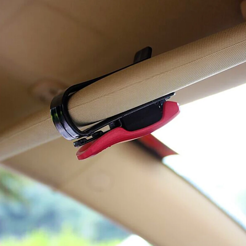 Авто солнцезащитный козырек очки солнцезащитные очки клип карты билета держатель ручка чехол коробка универсальные аксессуары