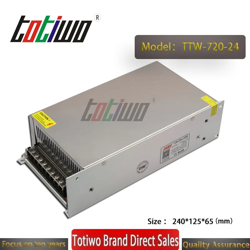 

AC to DC Industrial Switching SMPS 24V 30A 720W Watt LED Power Supply Security monitoring medical machinery equipment power