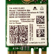 SSEA для Intel двухдиапазонный беспроводной-N 7265 7265NGW BN карта Bluetooth 4,0 300 Мбит/с NGFF 2,4G/5 ГГц для lenovo FRU: 04X6032