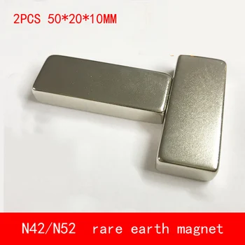 

2PCS 50*20*10mm neodymium magnet N42 N52 block magnets 50X20X10MM