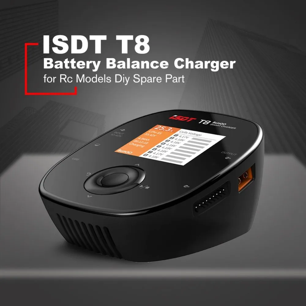 

ISDT T8 Battgo 1000W 30A Big Power Lipo Battery Balance Charger Intelligent Digital Charger For Rc Models Diy Spare Part