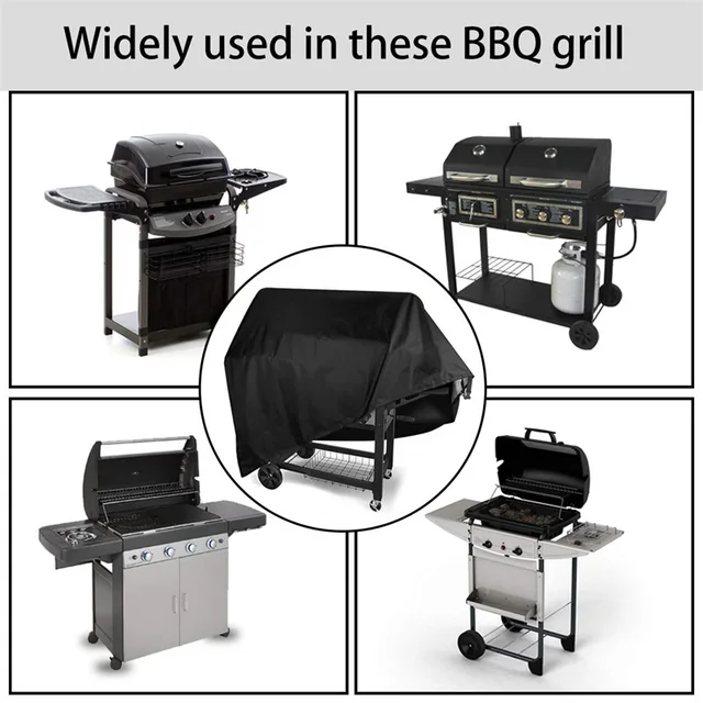 Bbq Cover Vízálló Weber Nagy Teherbírású Grill Por Rain Uv Az Elektromos Barbe Barbecue -Kiegészítők Kültéri Kertjéhez - Image 4