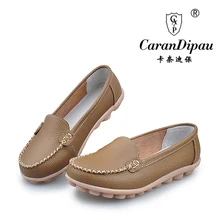 Boat shoes Woman 2016 Genuine Leather Women Shoes Flats 7 Colors Loafers Slip On Women’s Flat Shoes Moccasins Plus Size