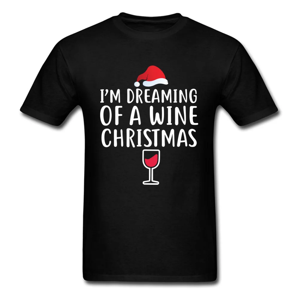 Im Dreaming of A Wine Christmas T-shirt - Funny Gift for Mom_black