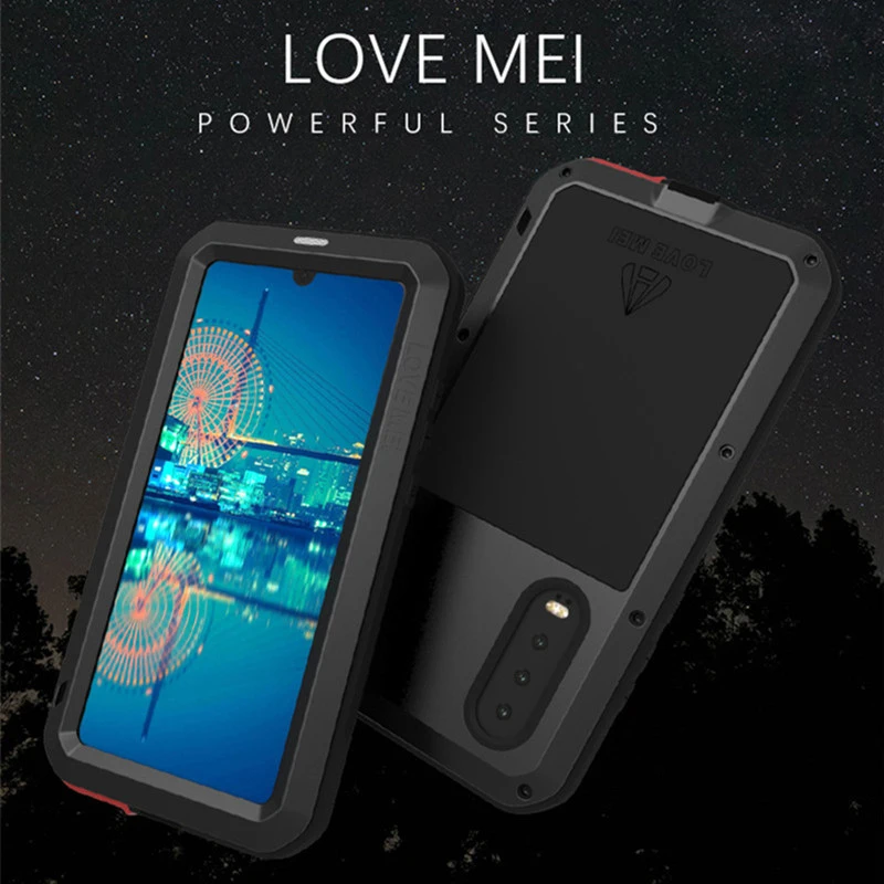 

LOVEMEI Powerful Metal Waterproof Case For Huawei P30 P30 Pro Cover Full Body Protection Armor ShockProof Defender Phone Case