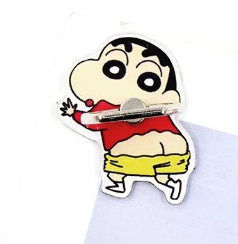 Chi-bi Maruko Crayon Shin-chan антиосеннее металлическое кольцо на палец для мобильного телефона с поддержкой фигурной игрушки - Цвет: R