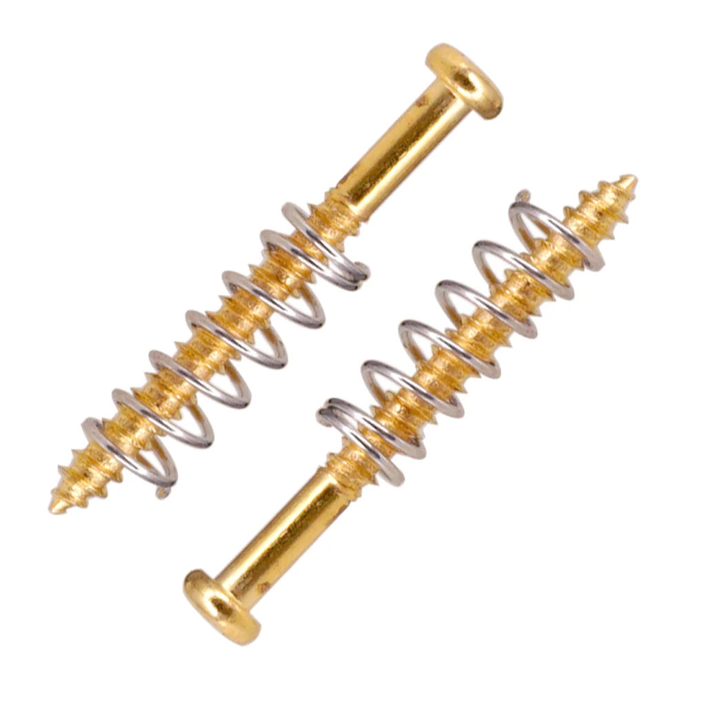 Portable Humbucker Pickup Screws Straight Springs Set Replacement Parts for Electric Guitar Bass Accessories