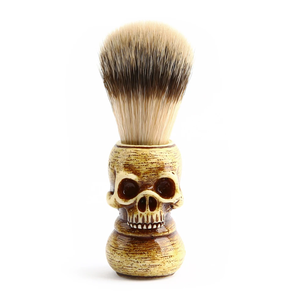 Мужская кисть для бритья Смола череп скелета натуральная смола ручка макияж кисти парикмахерские инструменты для мужчин