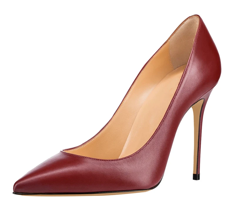 Новые пикантные туфли-лодочки на тонком каблуке женские красные свадебные туфли-лодочки с острым носком офисные туфли в сдержанном стиле Туфли на каблуке 8,5 см C018C