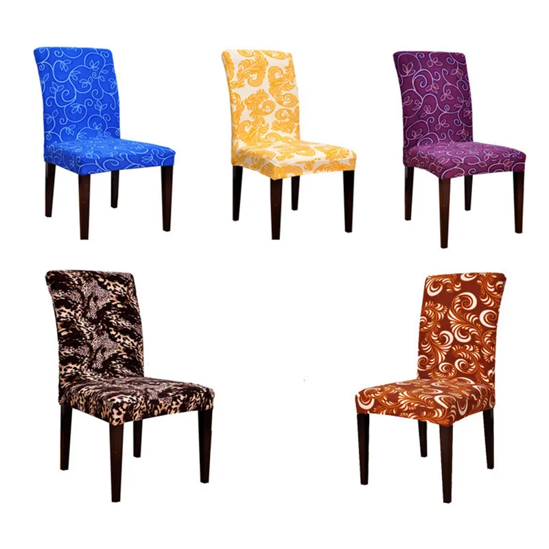 1 Piece Polyester Spandex Stretch Chair Covers Classical Leopard
