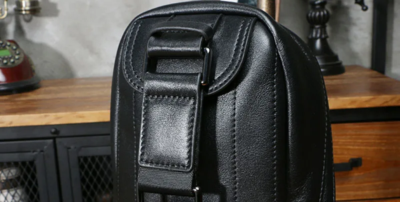 AETOO кожаная мужская нагрудная сумка, многофункциональная модная сумка через плечо, модная спортивная сумка для верховой езды на открытом воздухе