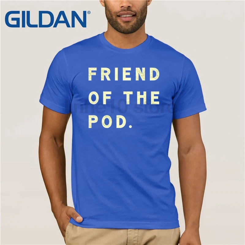 Friend of the Pod/Летняя футболка модная с круглым вырезом футболки из 100% хлопка в