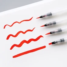 4 ручки/комплект водяная кисть Набор нейлоновых акварельные щетки китайский Картина с каллиграфией/Письменные принадлежности Ручки-щетки