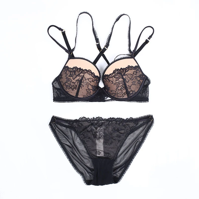 European sexy lingerie,Brand women underwear bra sets,Lace Cross