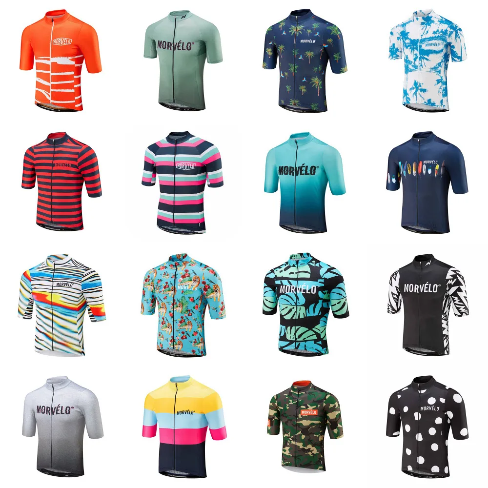 

2019 morvelo Cycling Jersey Short Sleeve men Racing mountain Maillot Bicycle Clothes U51053